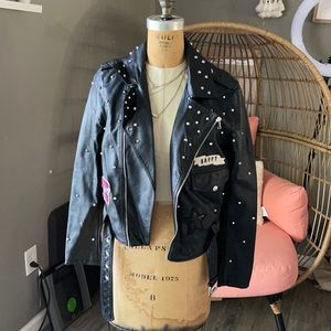 Faux leather jacket